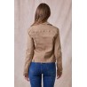 Veste en Jean Slim Camel