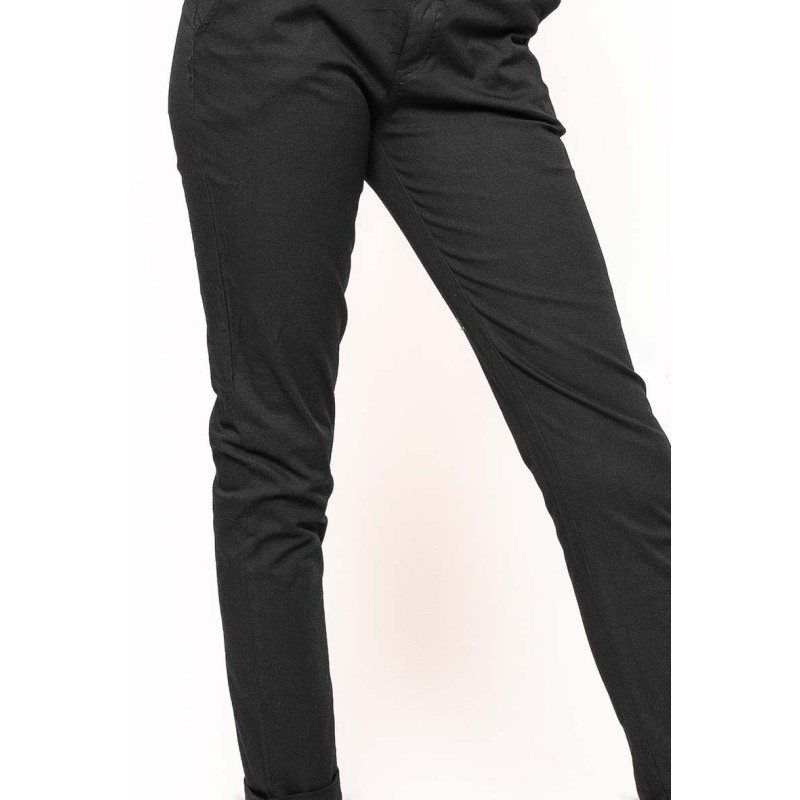 Chino Classique en Coton Noir