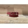 Ceinture Cuir Bordeaux