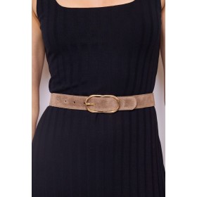 Ceinture Cuir Taupe