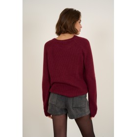 Pull Capuche Bordeaux