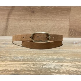 Ceinture Cuir Fine Camel