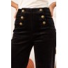 Pantalon Velours Noir