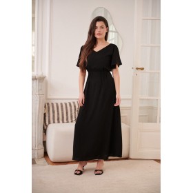 Robe Longue Fluide à Manches souples