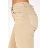 Pantalon Slim Beige Taille Haute Effet Push Up