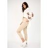 Pantalon Mom Beige Confort et Style Assurés