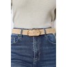 Ceinture Cuir Beige