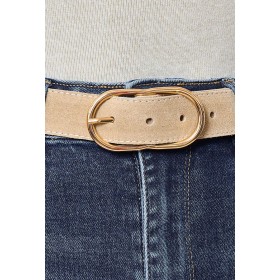 Ceinture Cuir Beige